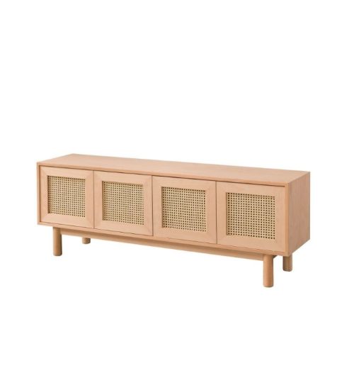 160’lık Hasırlı Modern TV Sehpası